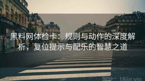 黑料网体检卡：规则与动作的深度解析，复位提示与配乐的智慧之道