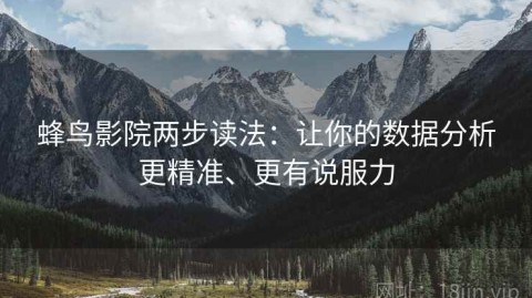 蜂鸟影院两步读法：让你的数据分析更精准、更有说服力