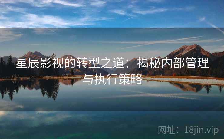 星辰影视的转型之道：揭秘内部管理与执行策略