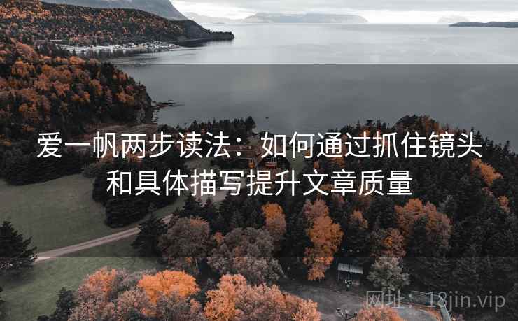 爱一帆两步读法：如何通过抓住镜头和具体描写提升文章质量