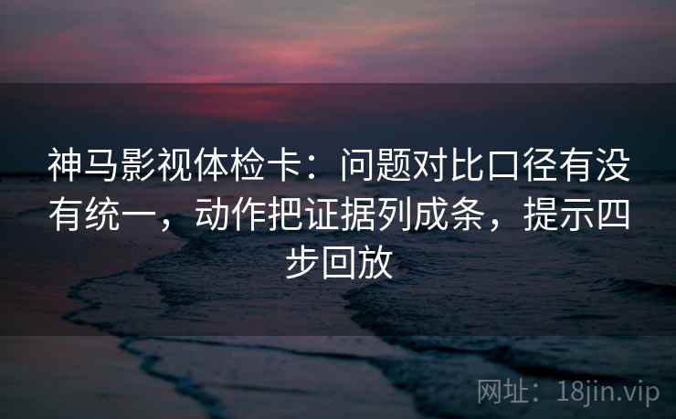 神马影视体检卡：问题对比口径有没有统一，动作把证据列成条，提示四步回放